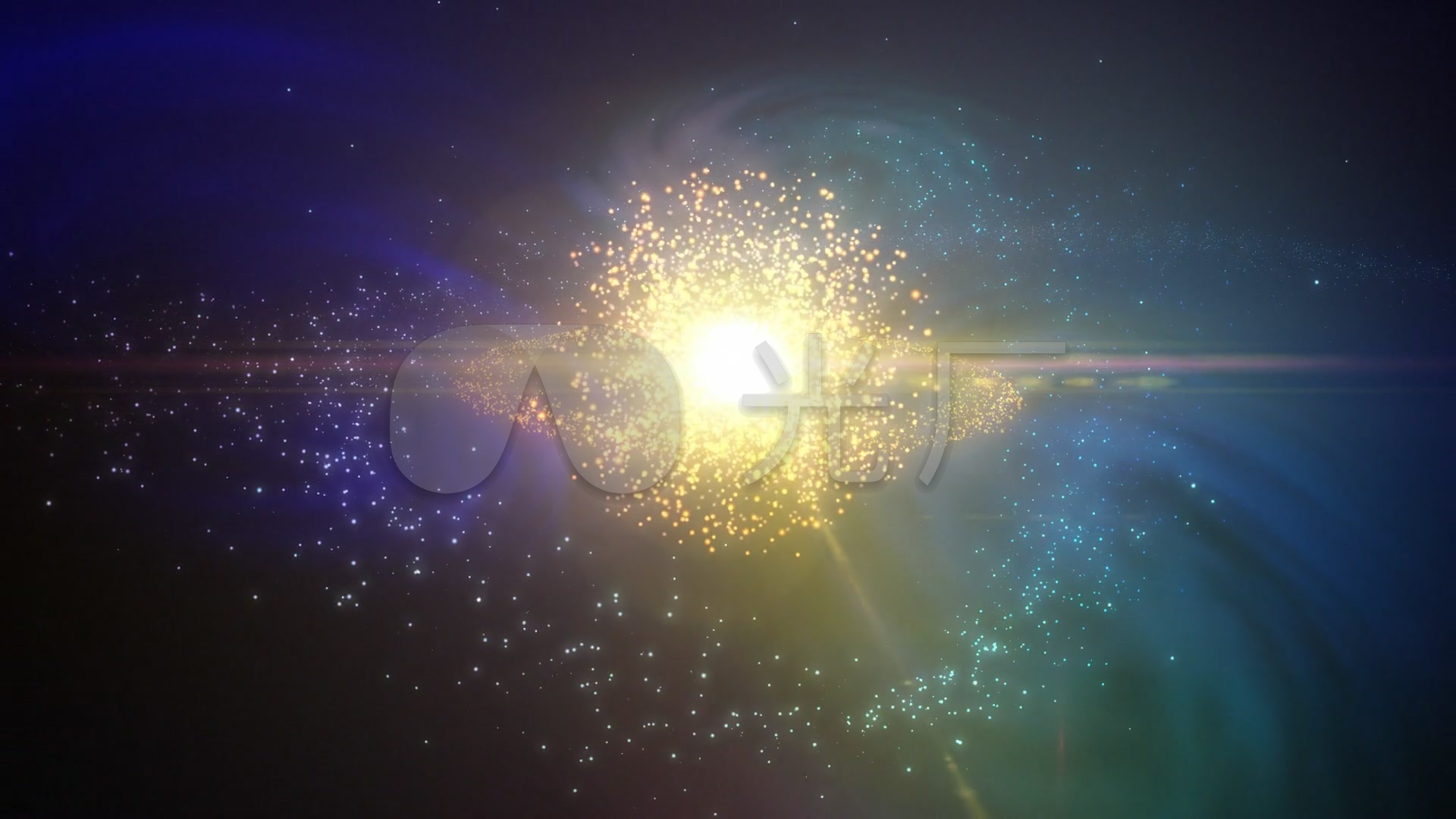明亮的星系爆炸