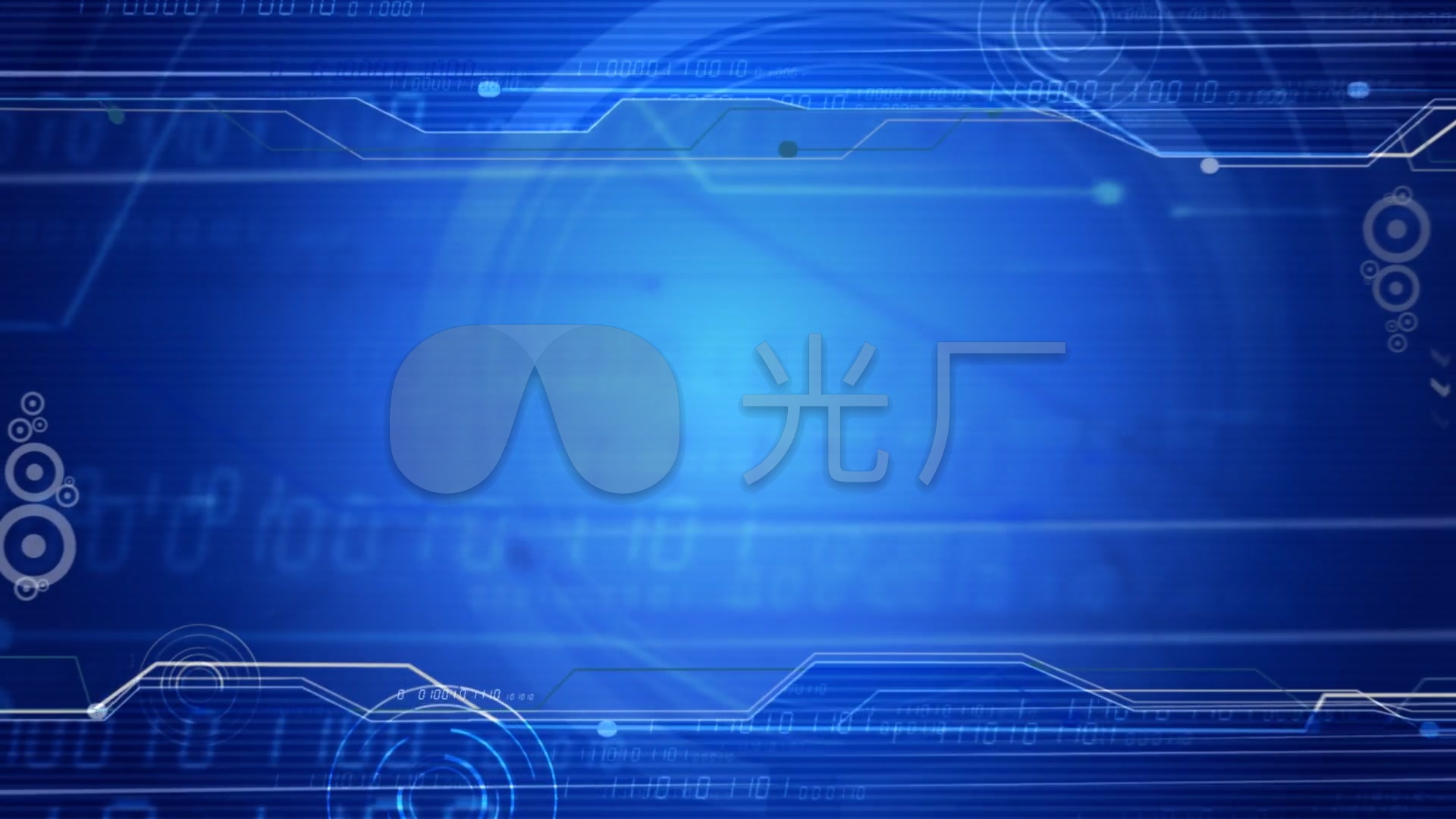 蓝底数字数据线背景 - 合成背景视频素材 - www.vjshi