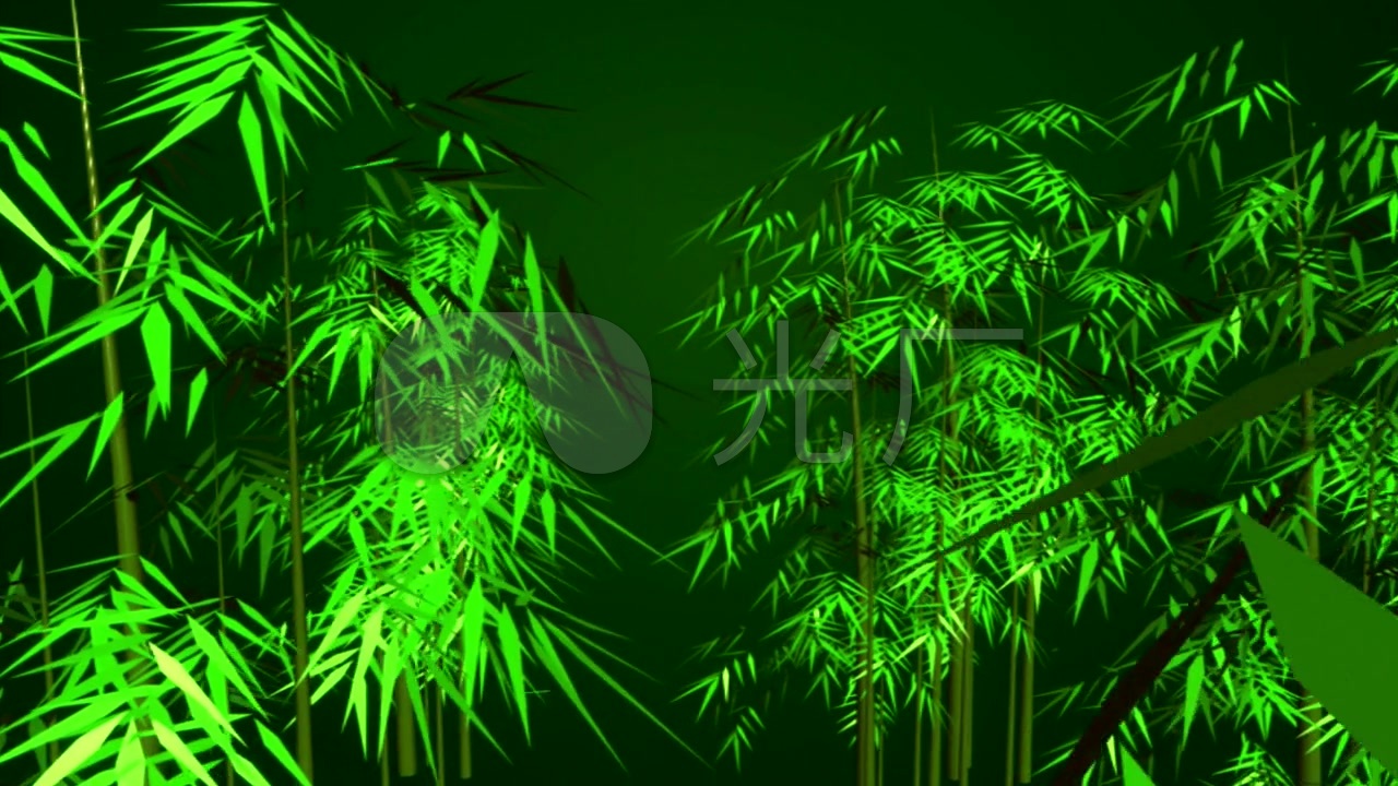 【原创】三维绿色竹子 中国风 - 中国风背景视频素材