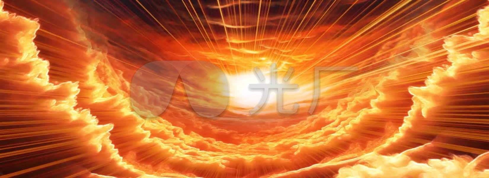 佛光云效果赞无缝 - 场景背景视频素材 - www.vjshi.