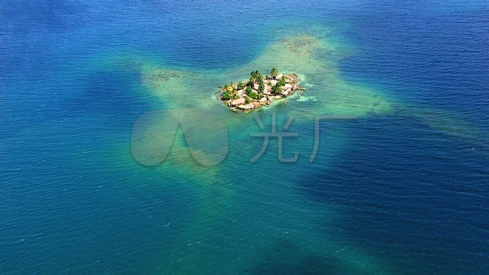 小岛上的渔民 - 自然风景视频素材 - www.vjshi.