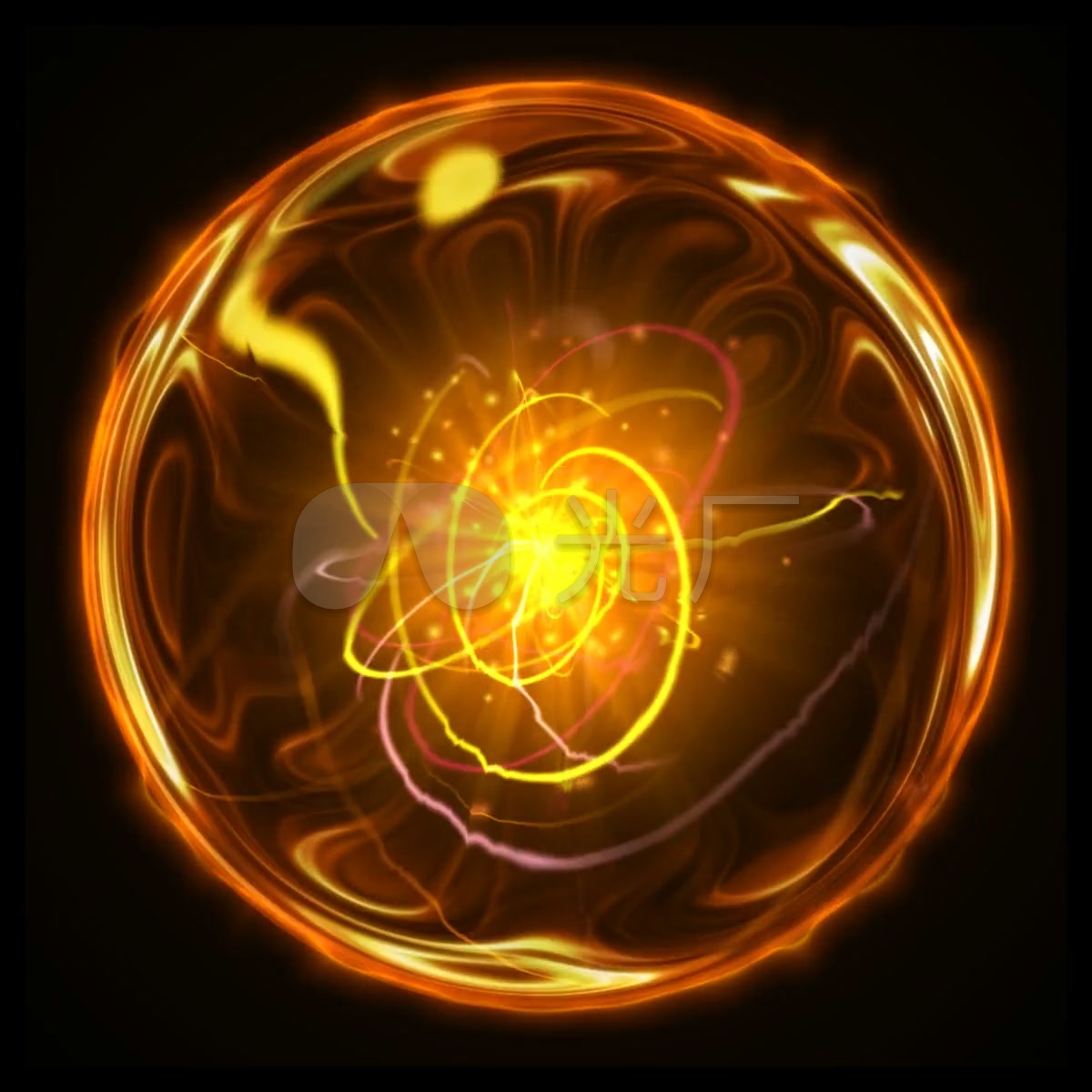 超绚的魔幻光球_1200x1200_高清视频素材下载(编号:70