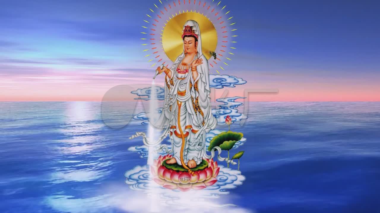 南无观世音菩萨-k3_1280x720_高清视频素材下载(编号