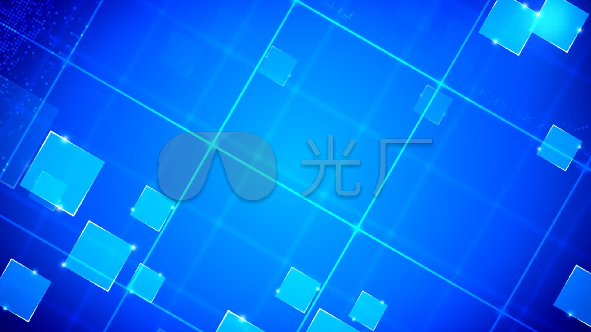 商业蓝色三维空间背景