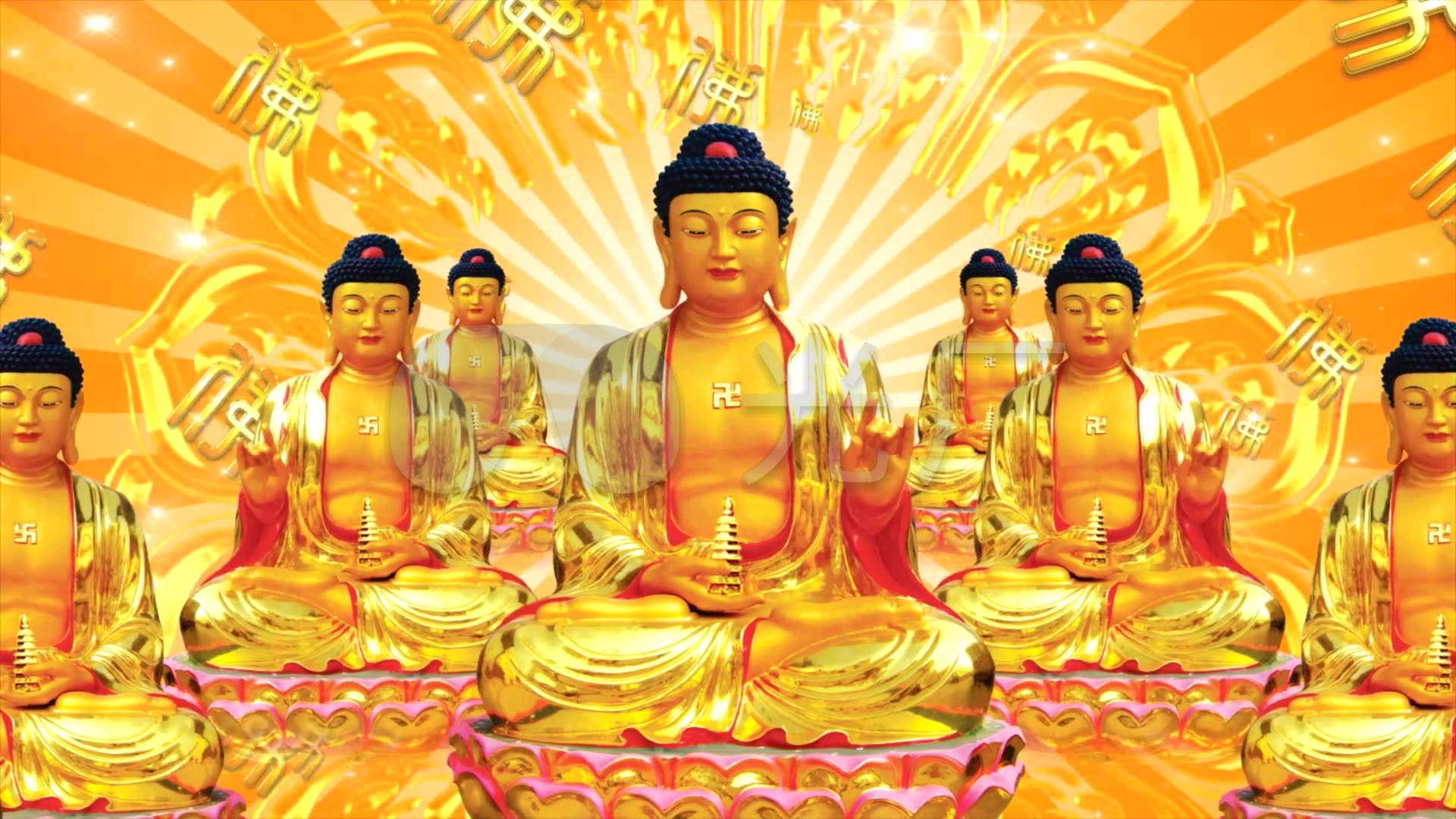 金身如来佛祖视频_佛教视频_1920x1080_高清视频素材