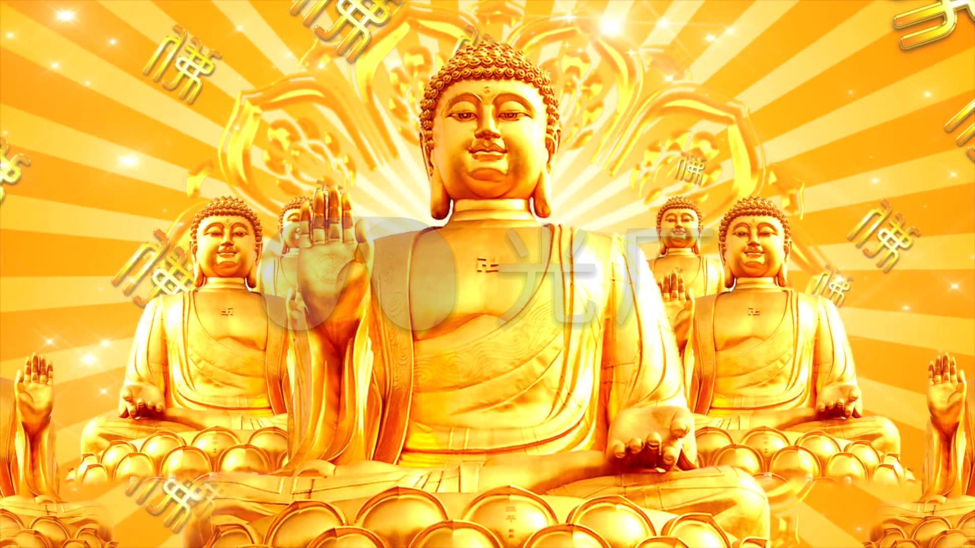 大日如来佛祖_万佛朝宗_1920x1080_高清视频素材下载