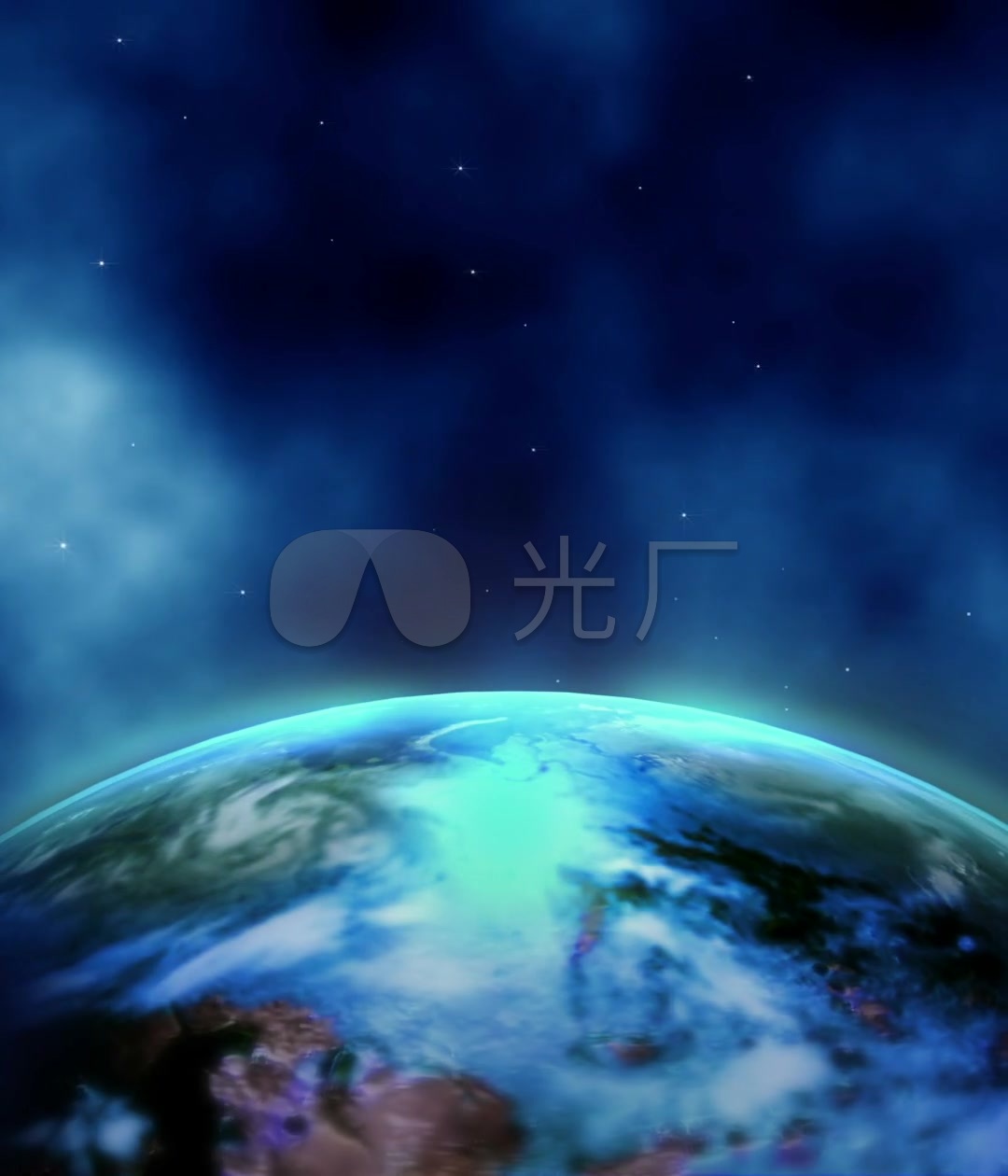 蓝色星空素材_1080x1260_高清视频素材下载(编号:)