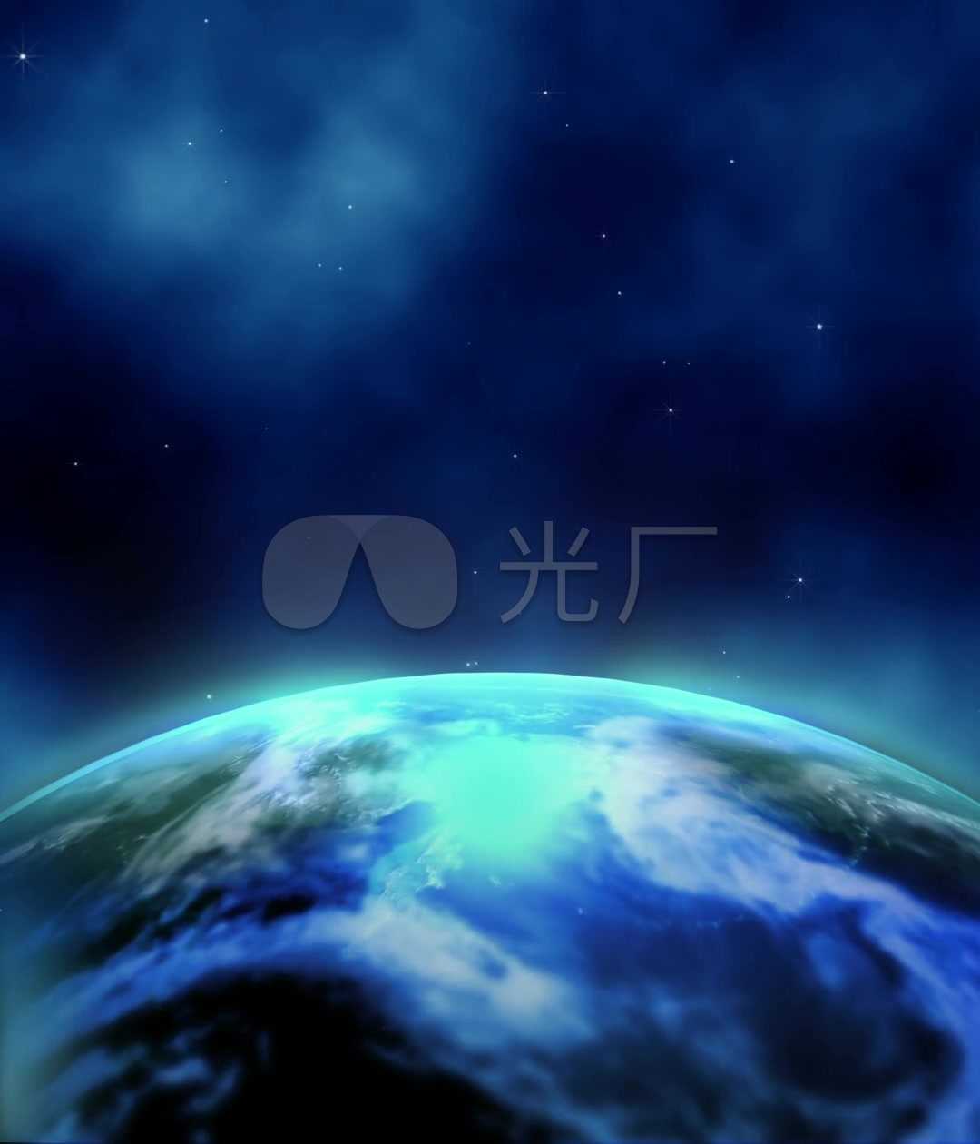 蓝色星空素材_1080x1260_高清视频素材下载(编号:)