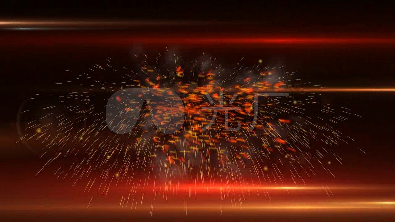 震撼的火花迸射(随便加文字)_1280x720_高清视频素材