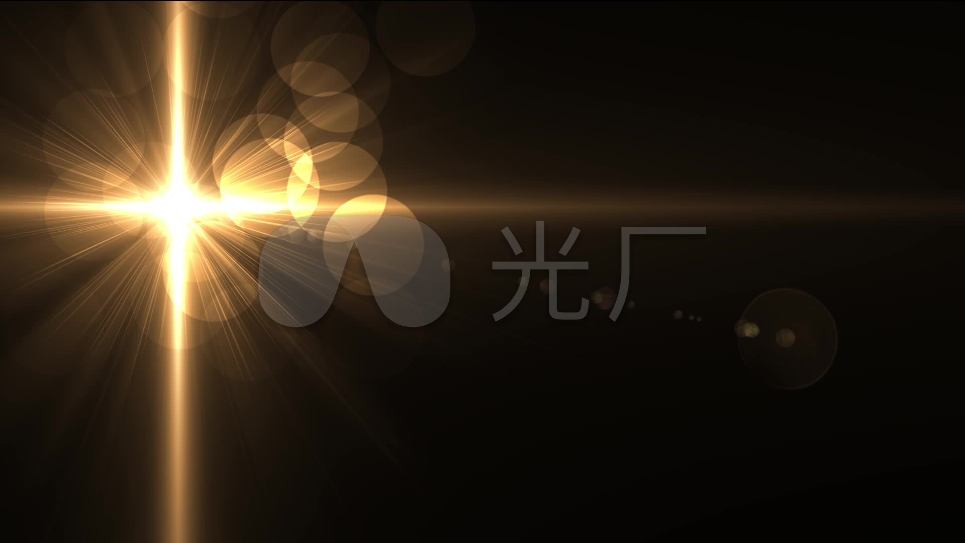 金色光线光束流光粒子动态视频