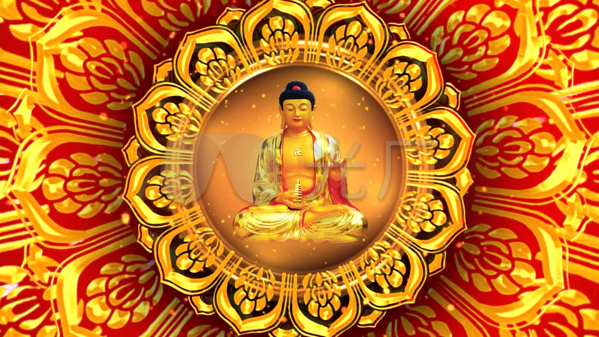 佛教-如来佛祖_无缝循环_1920x1080_高清视频素材下载