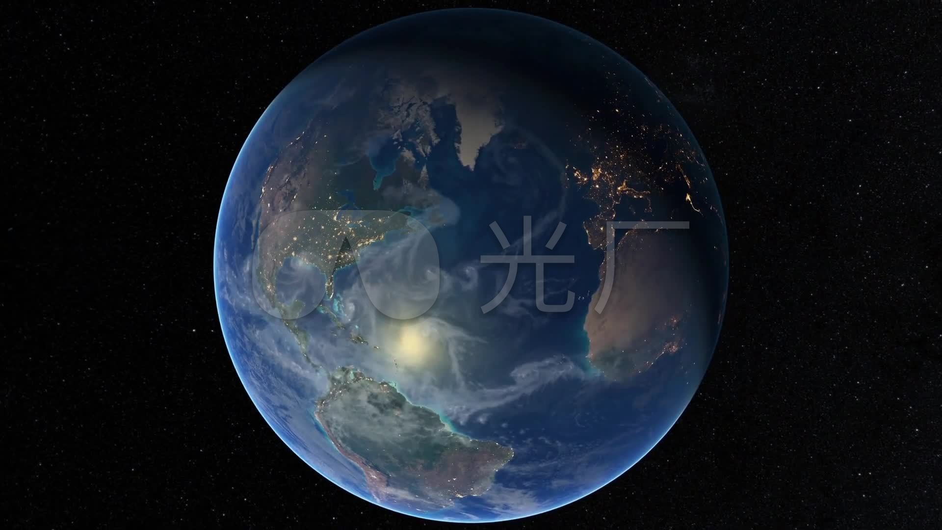 地球旋转-宇宙高清视频素材