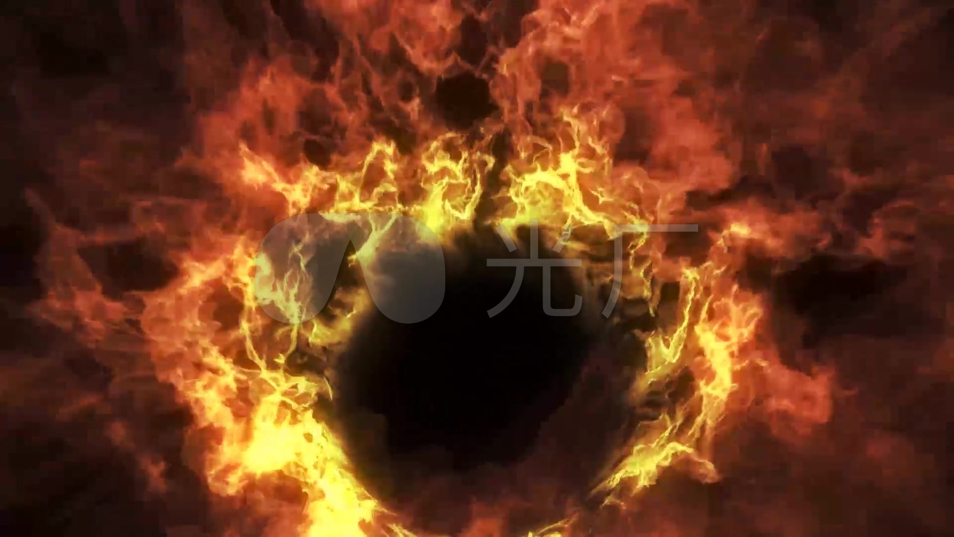 震撼的火焰圈_1920x1080_高清视频素材下载(编号:)