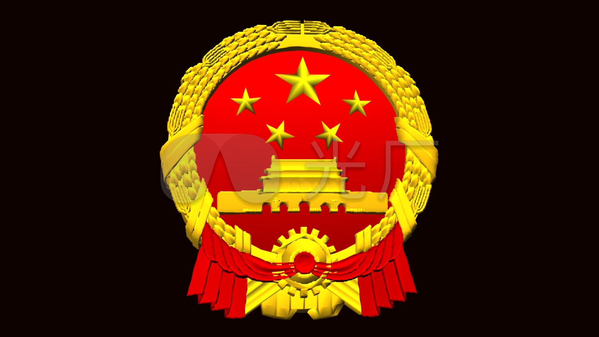 国徽透明通道视频