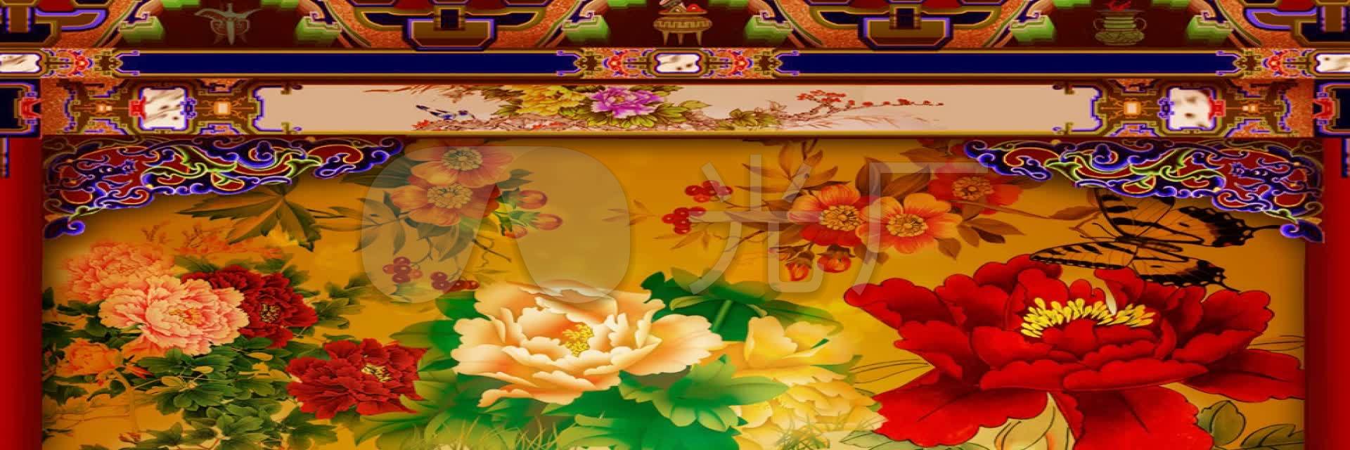 戏曲背景梨园春色_1920x640_高清视频素材下载(编号:)