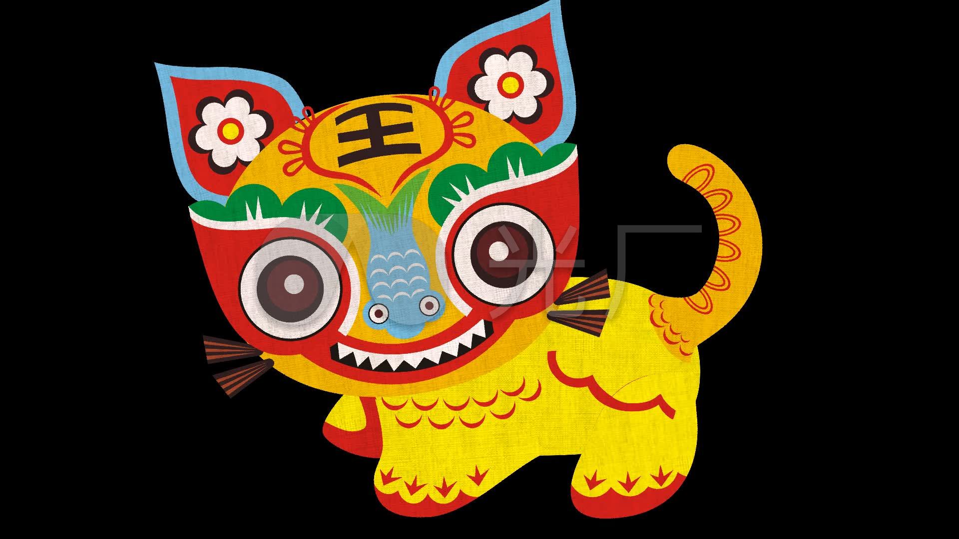 彩色小布老虎动画