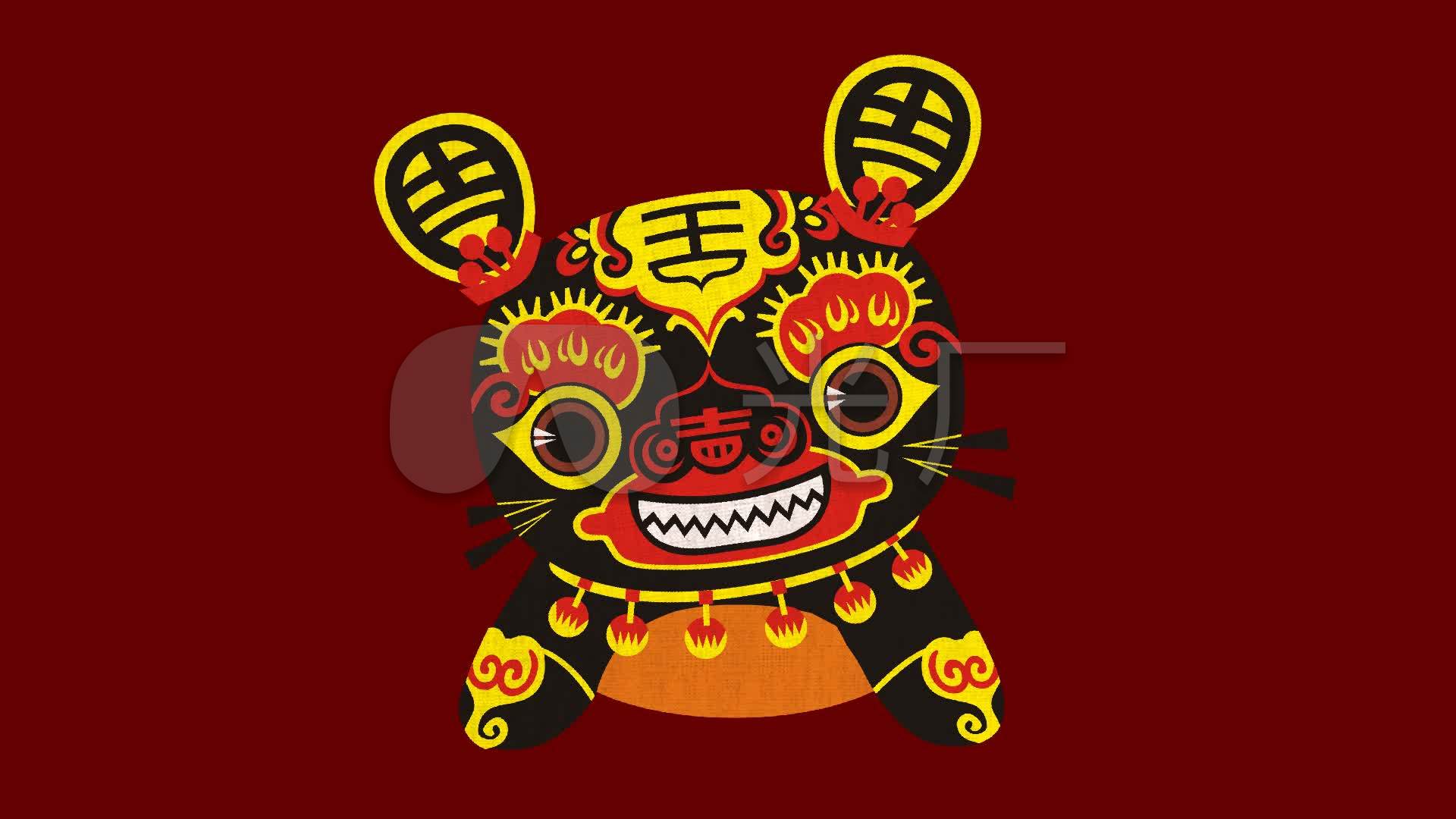 黑色布老虎动画带通道
