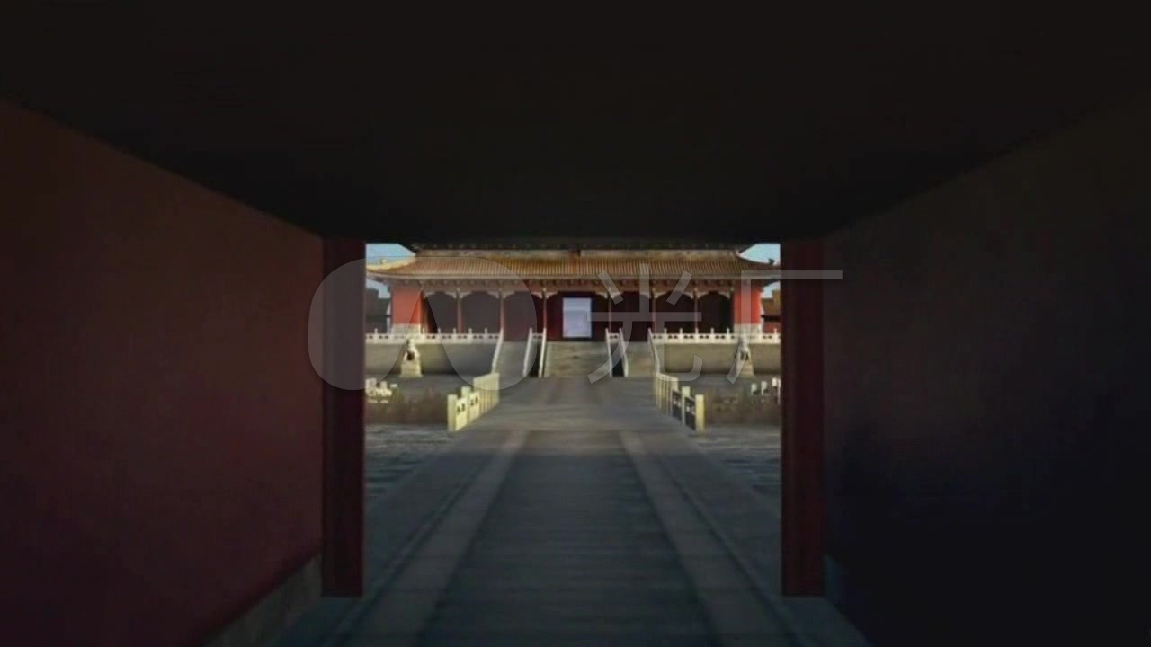 大气镜头重现中国古代紫禁城皇宫宫殿_1280X