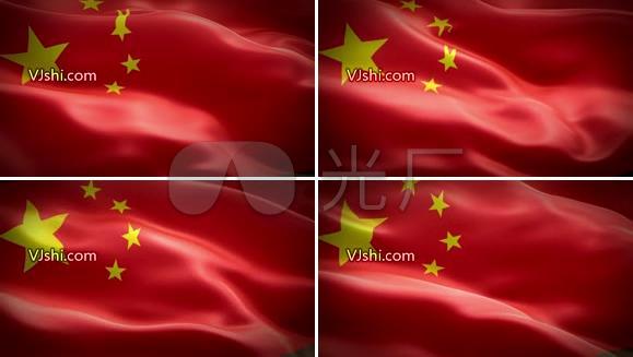 高清国旗飘扬动态背景视频素材