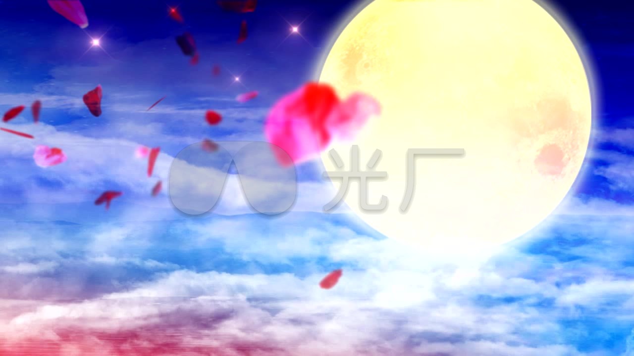 彩云追月原创_1280x720_高清视频素材下载(编号:181949)_舞台背景_vj