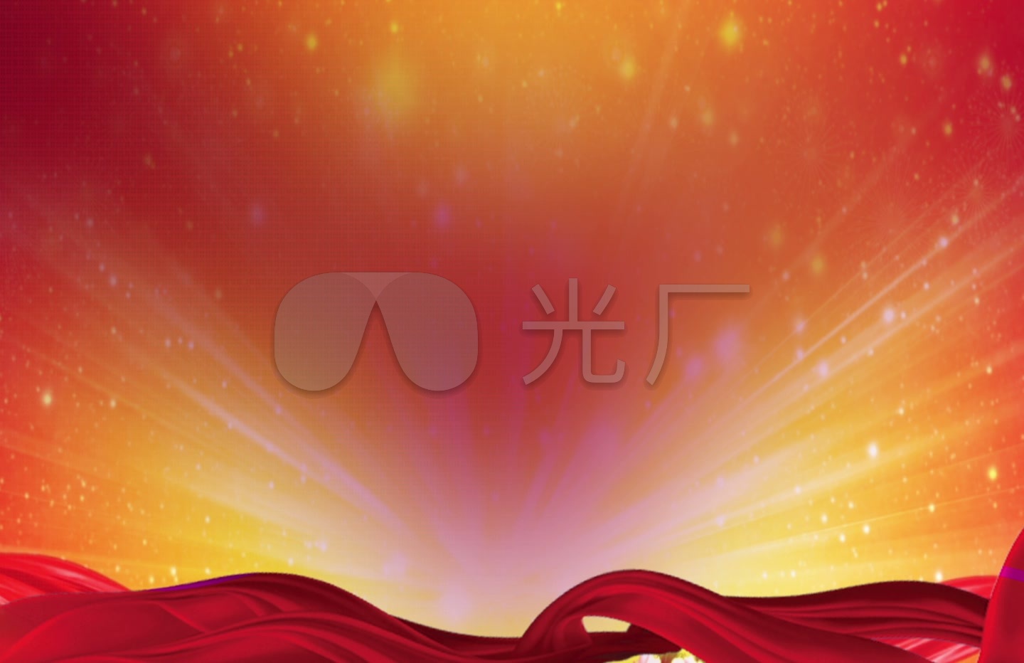 年会红歌晚会彩幕背景主题背景