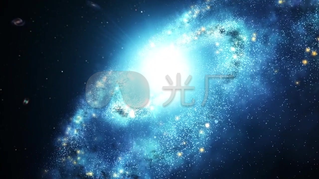 大气浩瀚宇宙星空唯美星球粒子星云动画