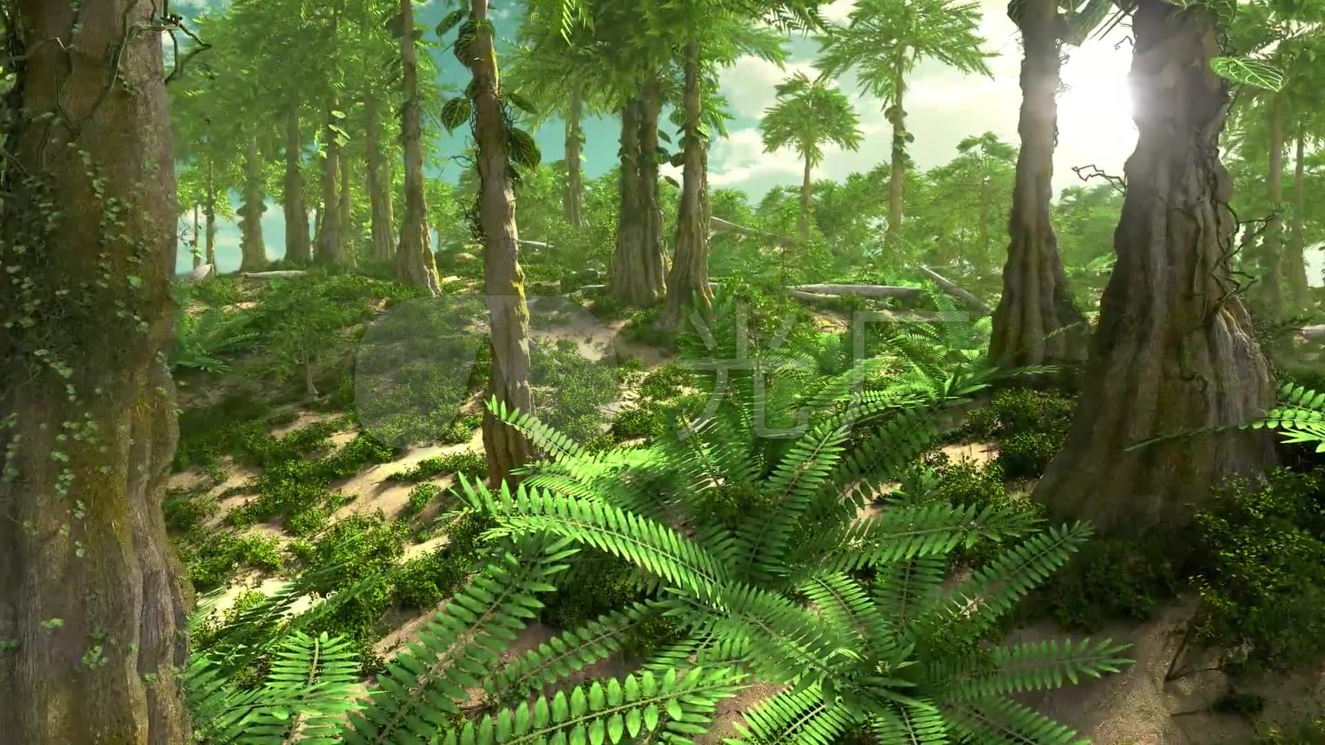 侏罗纪原始森林背景