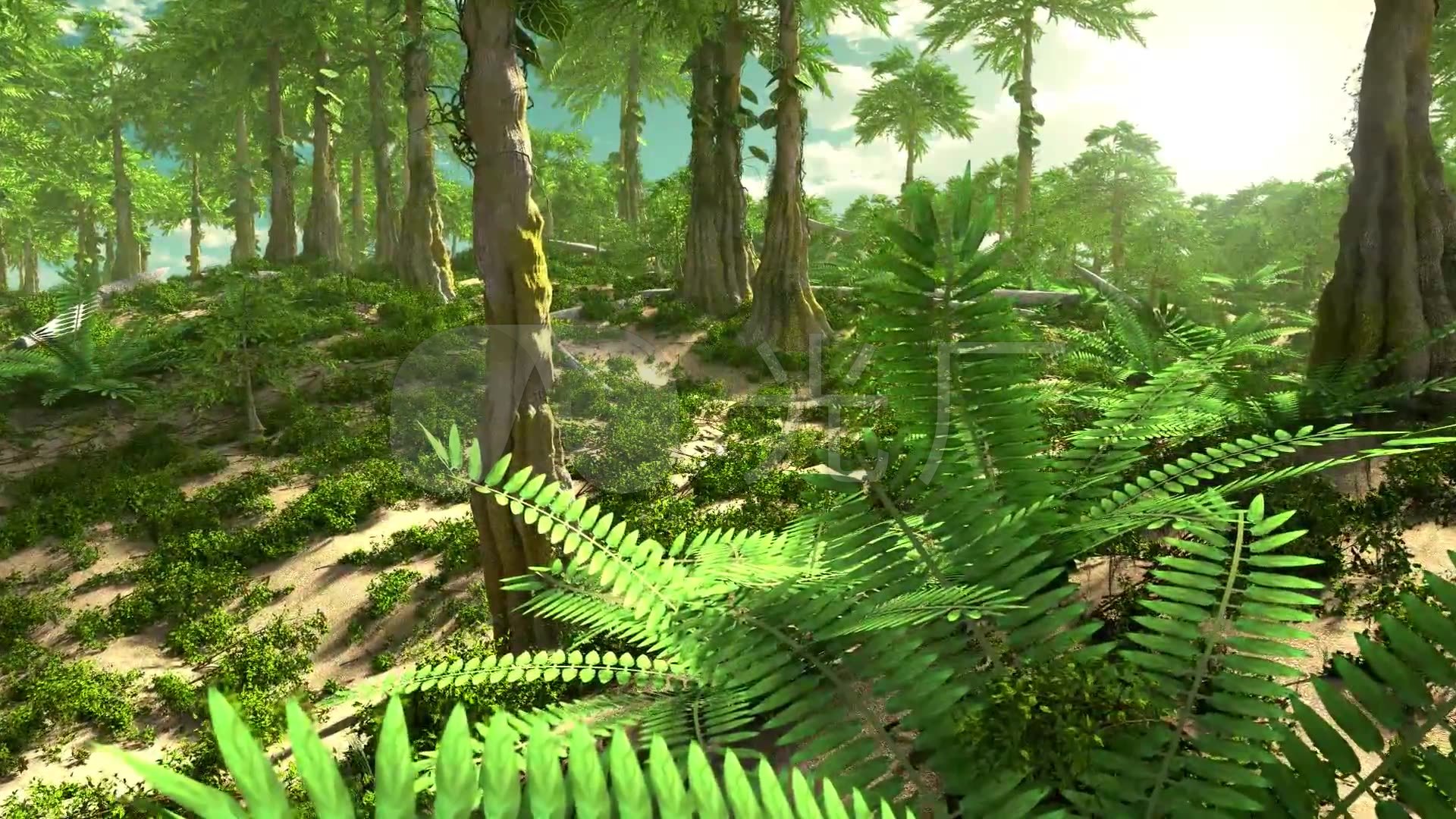 侏罗纪原始森林背景