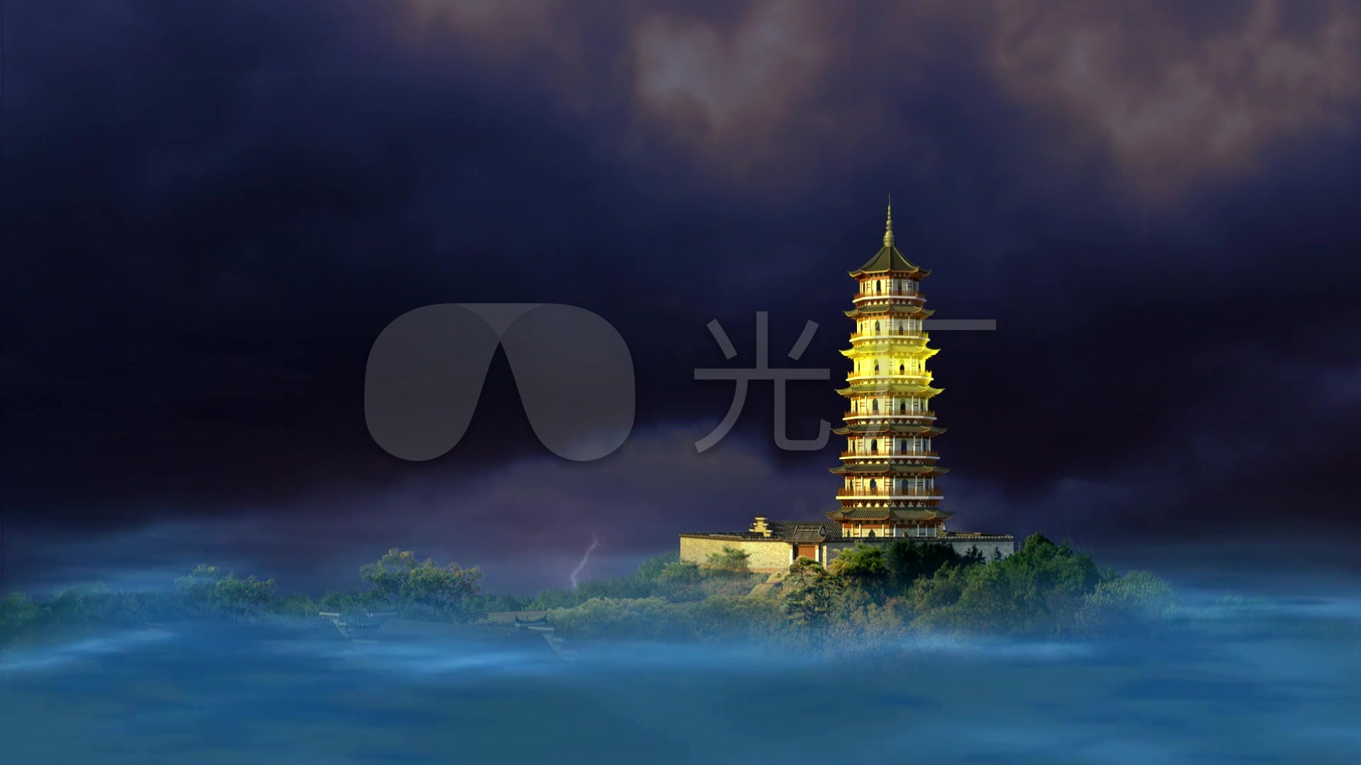 白蛇传水漫金山寺_1920x1080_高清视频素材下载(编号:232052)_舞台