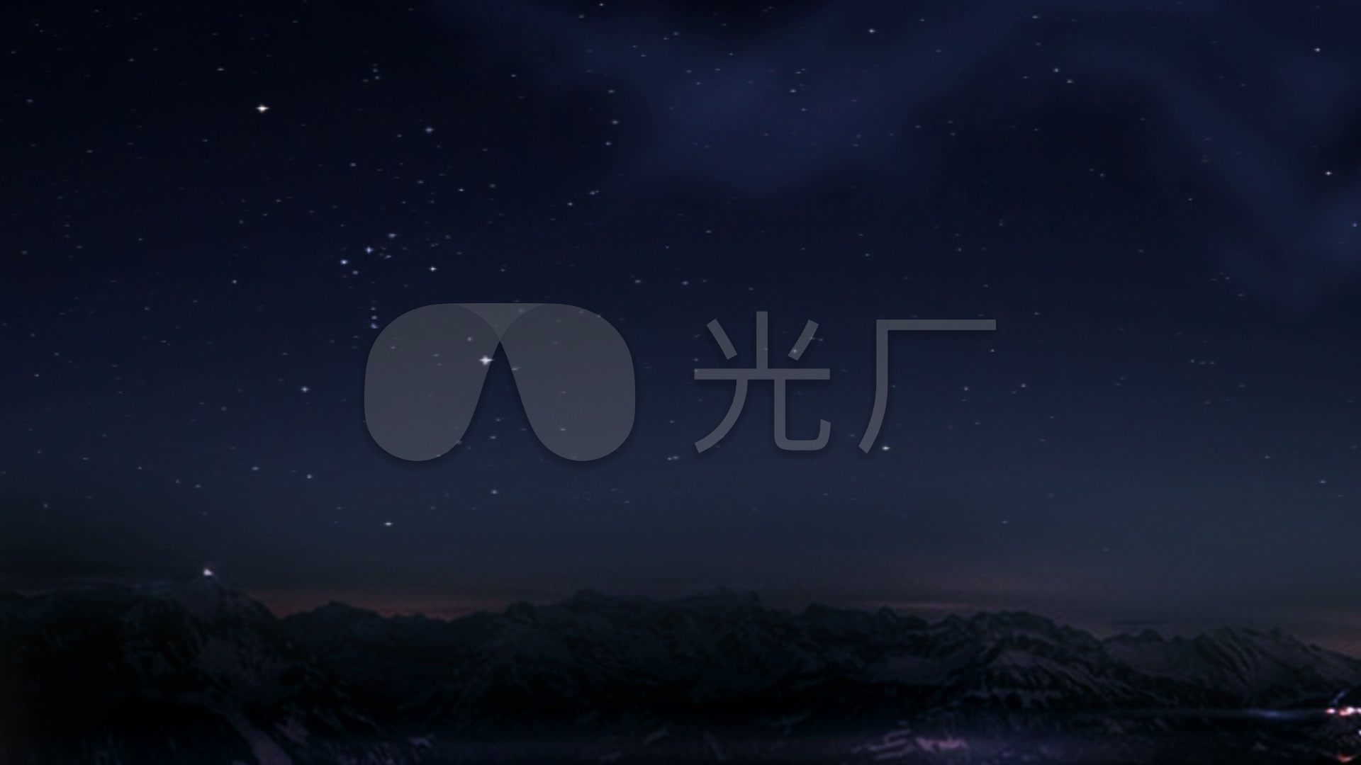 夜晚星空月亮_1920x1080_高清视频素材下载(编号:232412)_舞台背景_vj