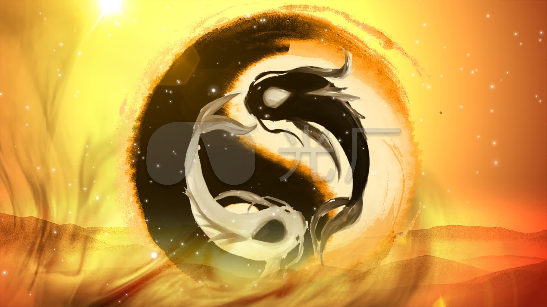 阴阳鱼太极_1920x1080_高清视频素材下载(编号:233618