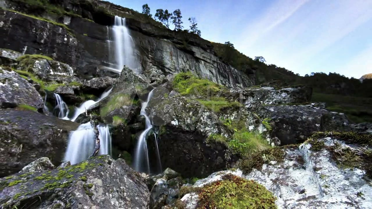 山水风景青绿_1280X720_高清视频素材下载(