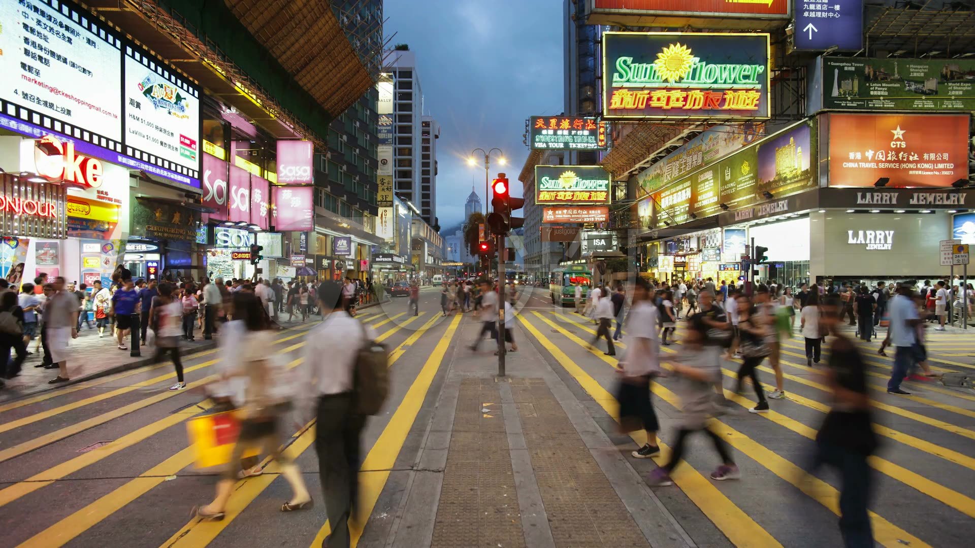 繁华的城市街头