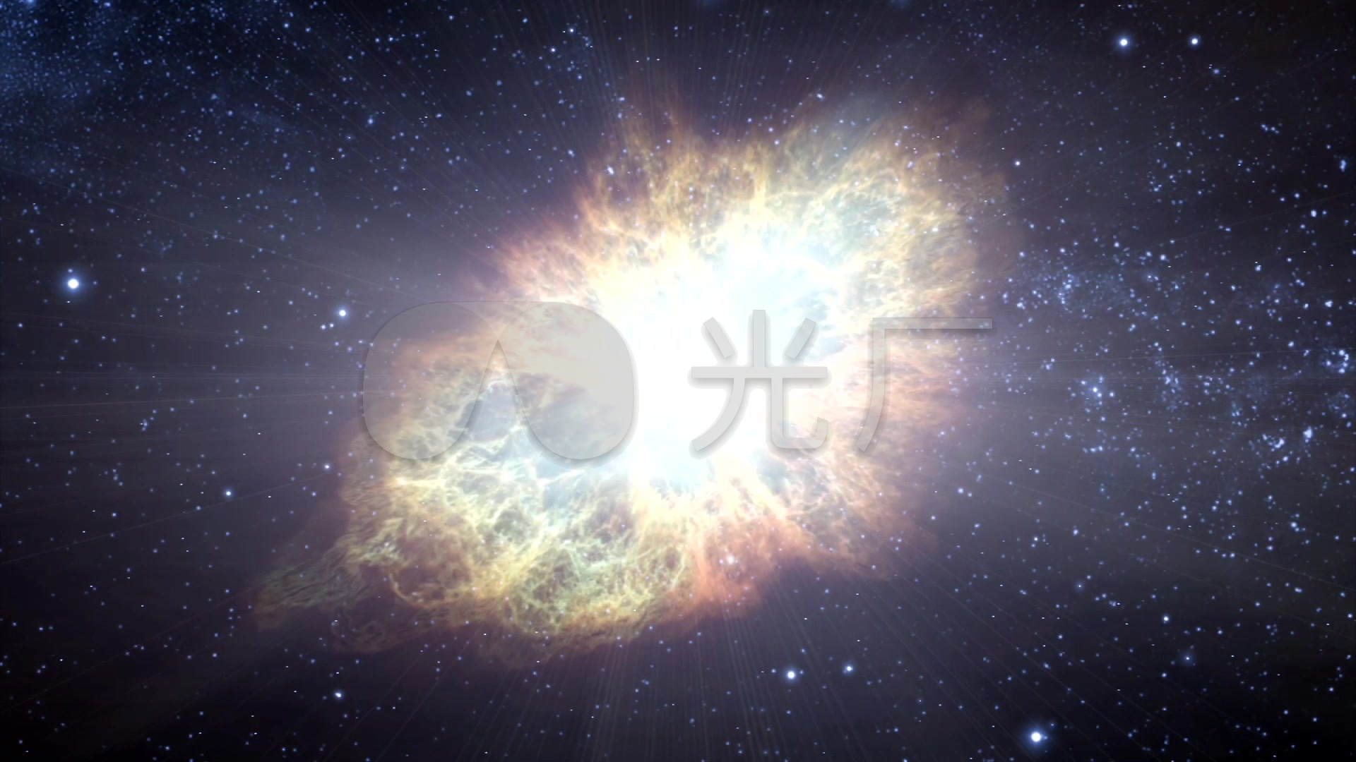 超新星(蟹状)爆炸高清实拍视频素材