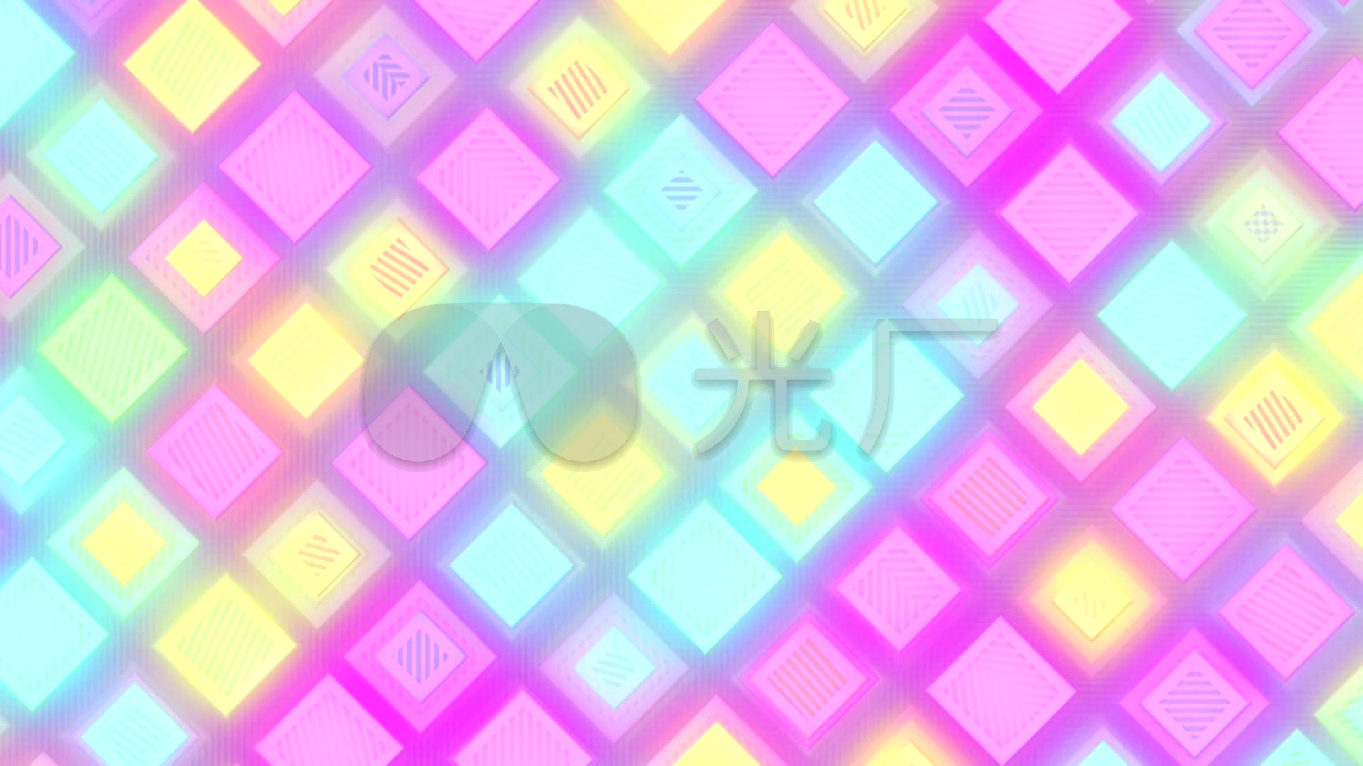 温柔的女生歌曲背景跳动的彩色格子_1920x1080_高清视频素材下载(编号