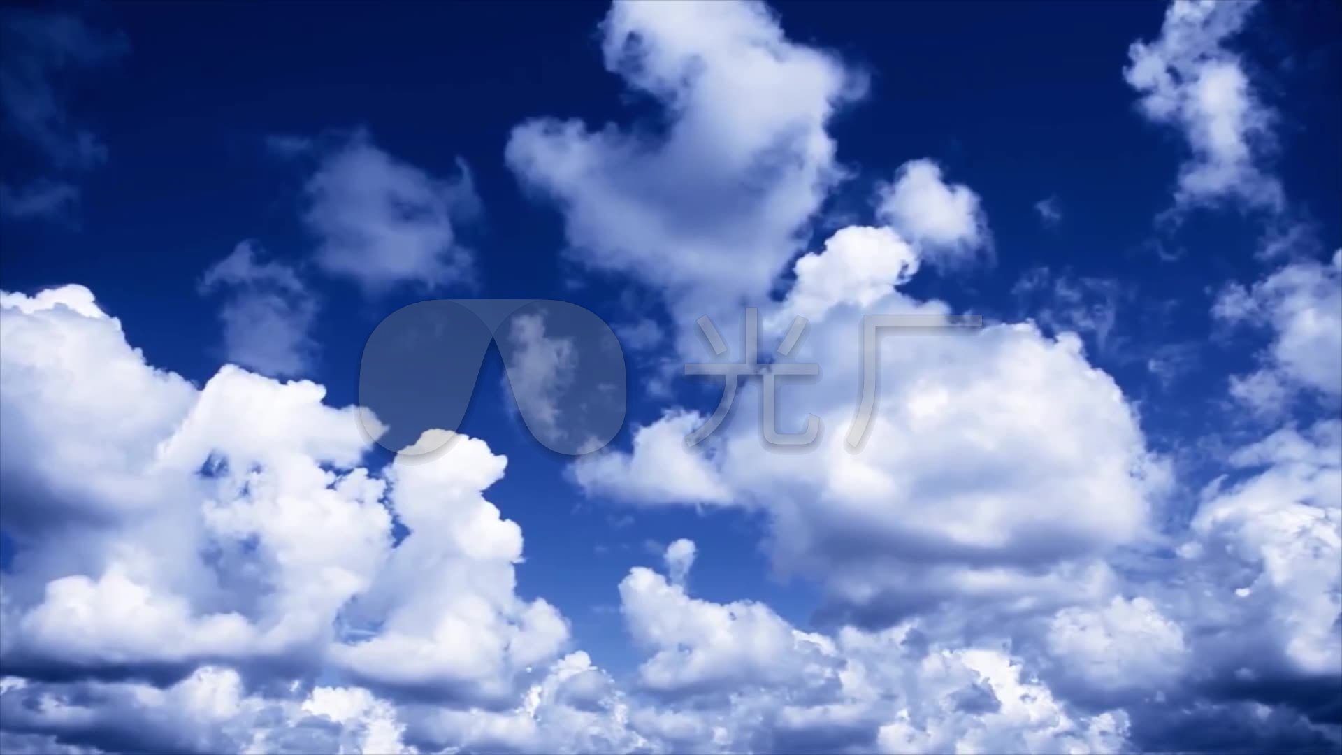 蓝天白云晴空万里_1920x1080_高清视频素材下载(编号