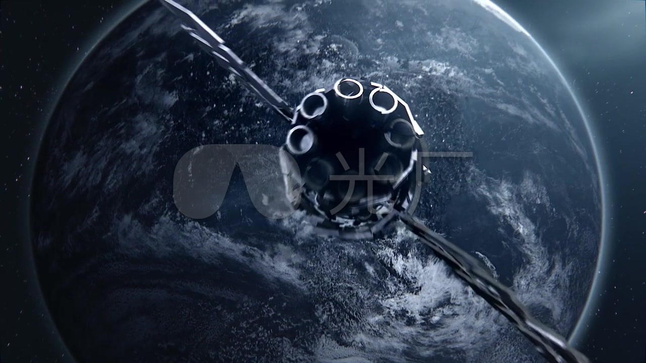 飞船穿越科幻星战爆炸燃烧毁灭_1280x720_高清视频素材下载(编号