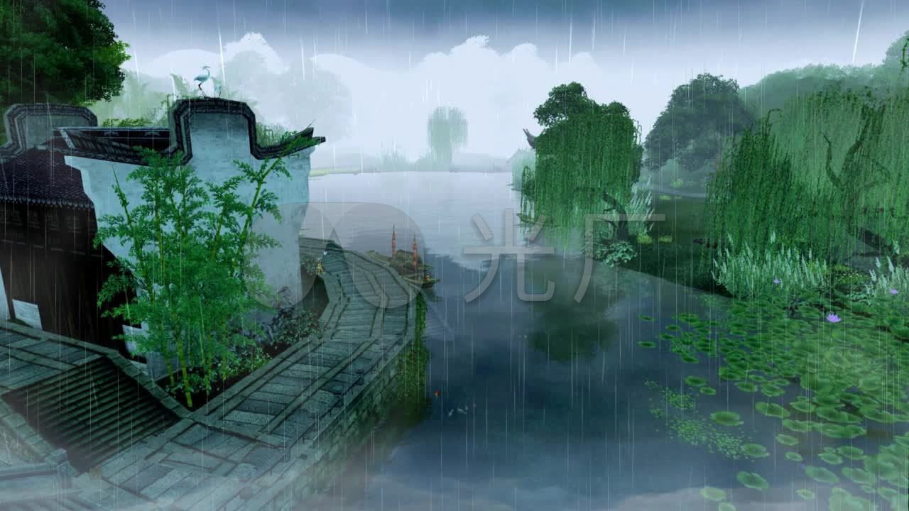 江南的雨_1280x720_高清视频素材下载(编号:314679)