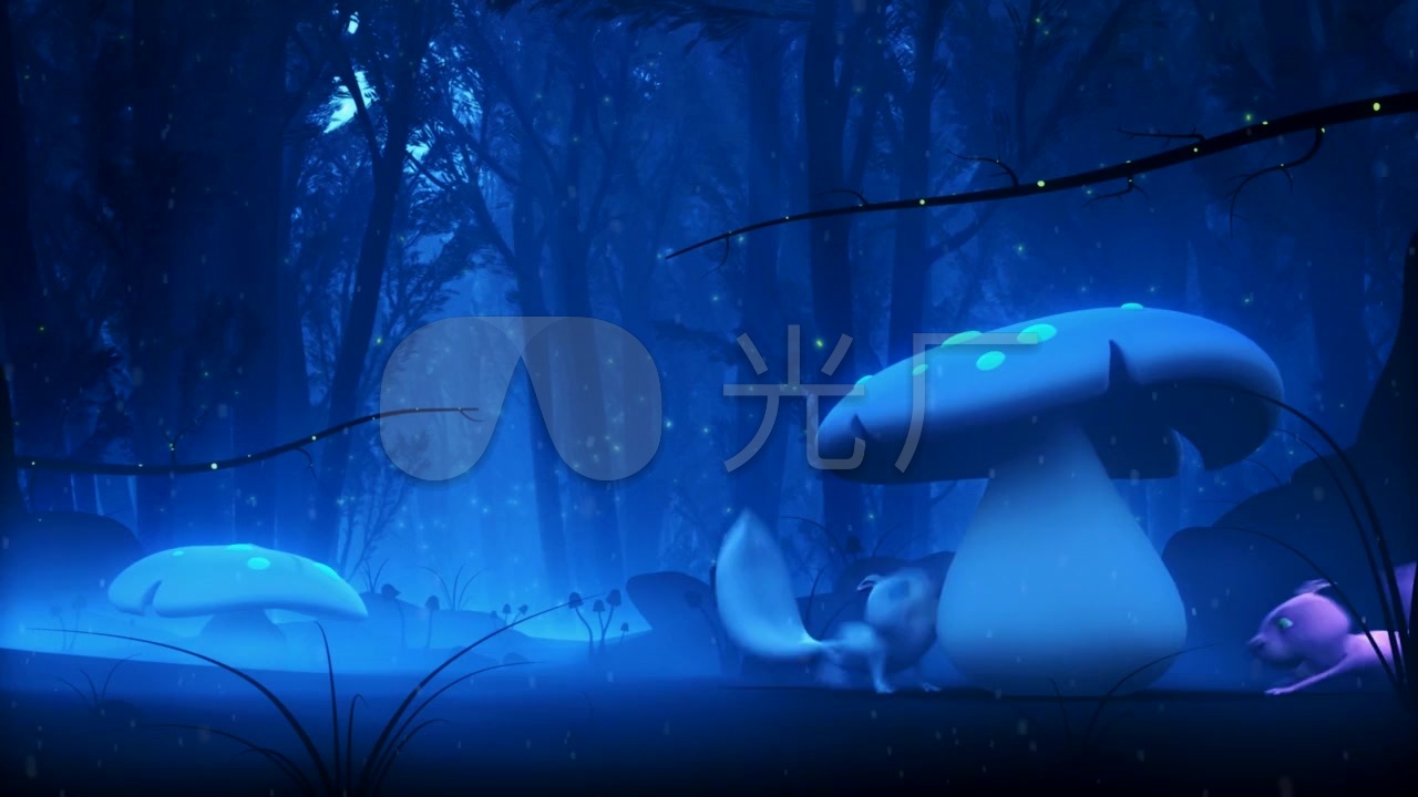 好看的壁纸 梦幻 蘑菇,好看的壁纸 梦幻 樱花 梦幻蘑菇森林_1280x720_高清视频素材下载(编号:)__vj