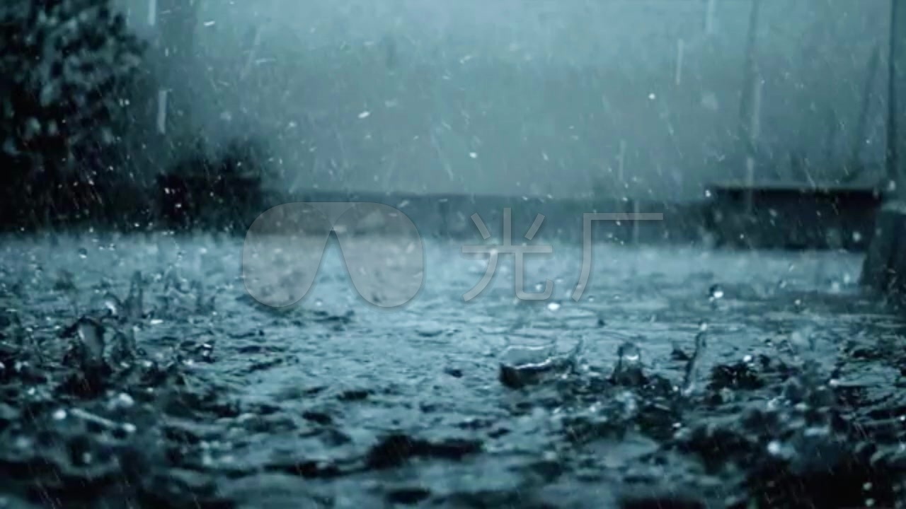下雨水波降雨水滴视频循环_1280x720_高清视频素材(:)