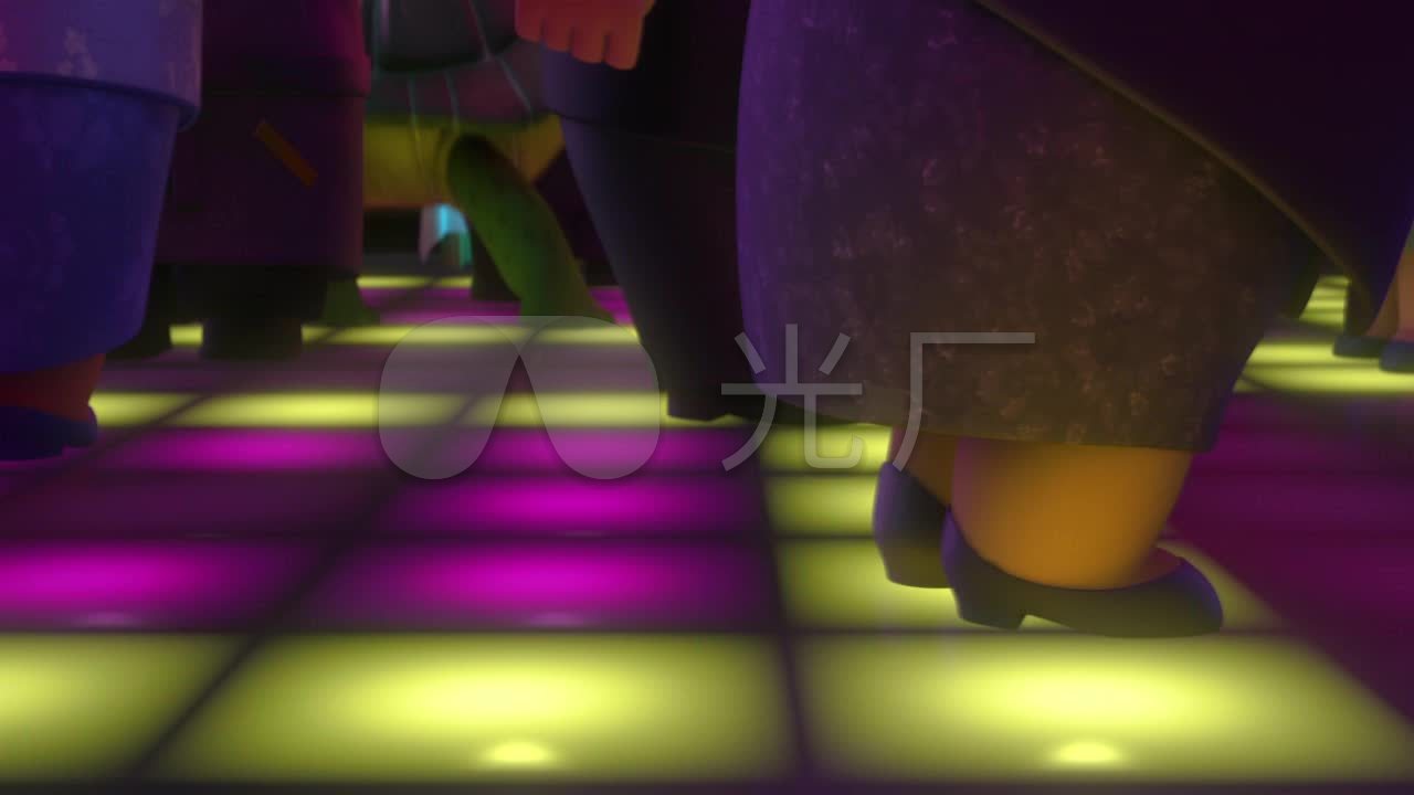 卡通迪厅酒吧舞池蹦迪人物调酒_1280x720_高清视频素材下载(编号