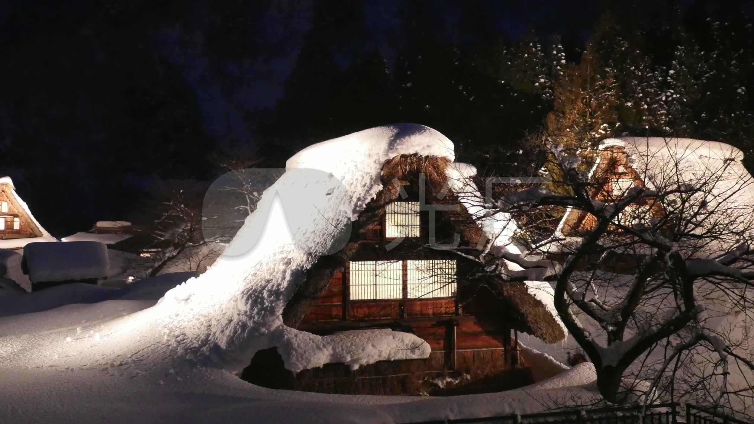 大雪纷飞的夜晚