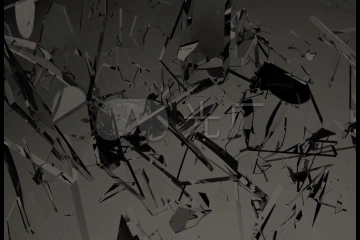玻璃 镜子 碎裂 慢镜头