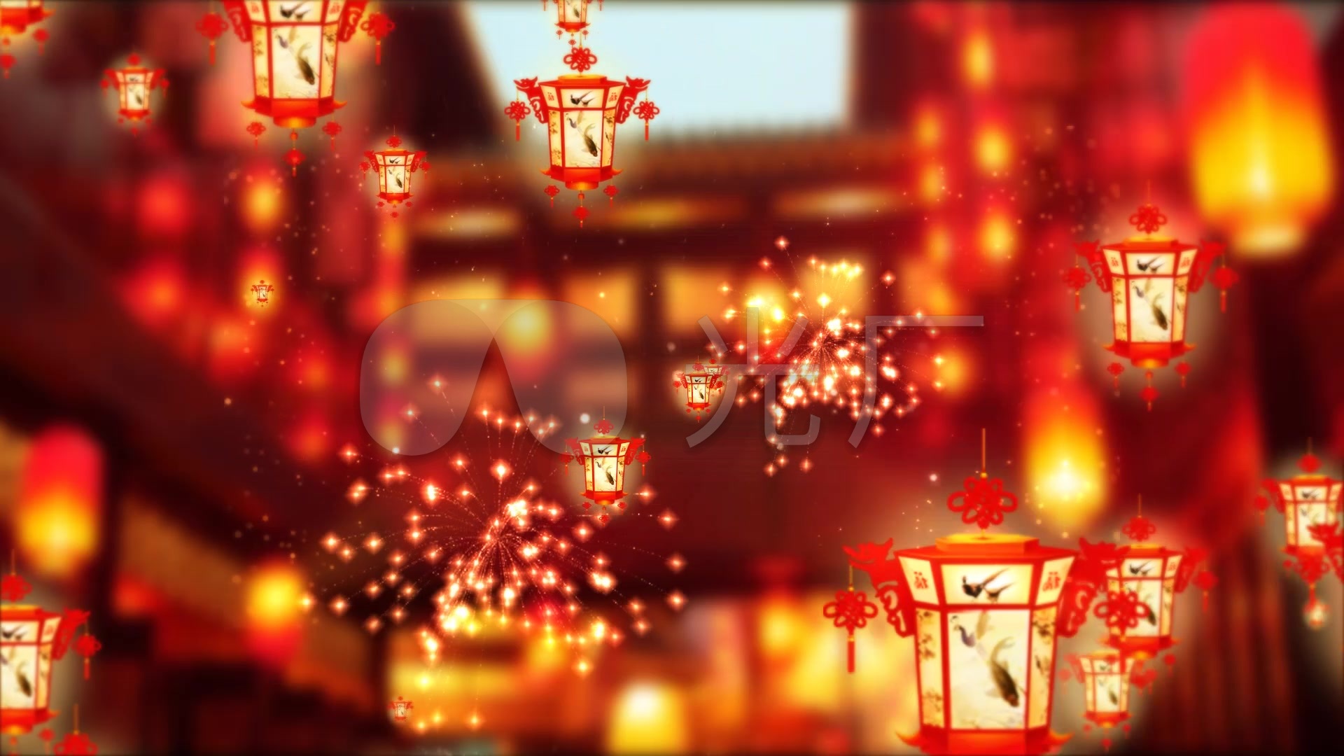元宵节看花灯黄梅戏夫妻观灯_1920x1080_高清视频素材