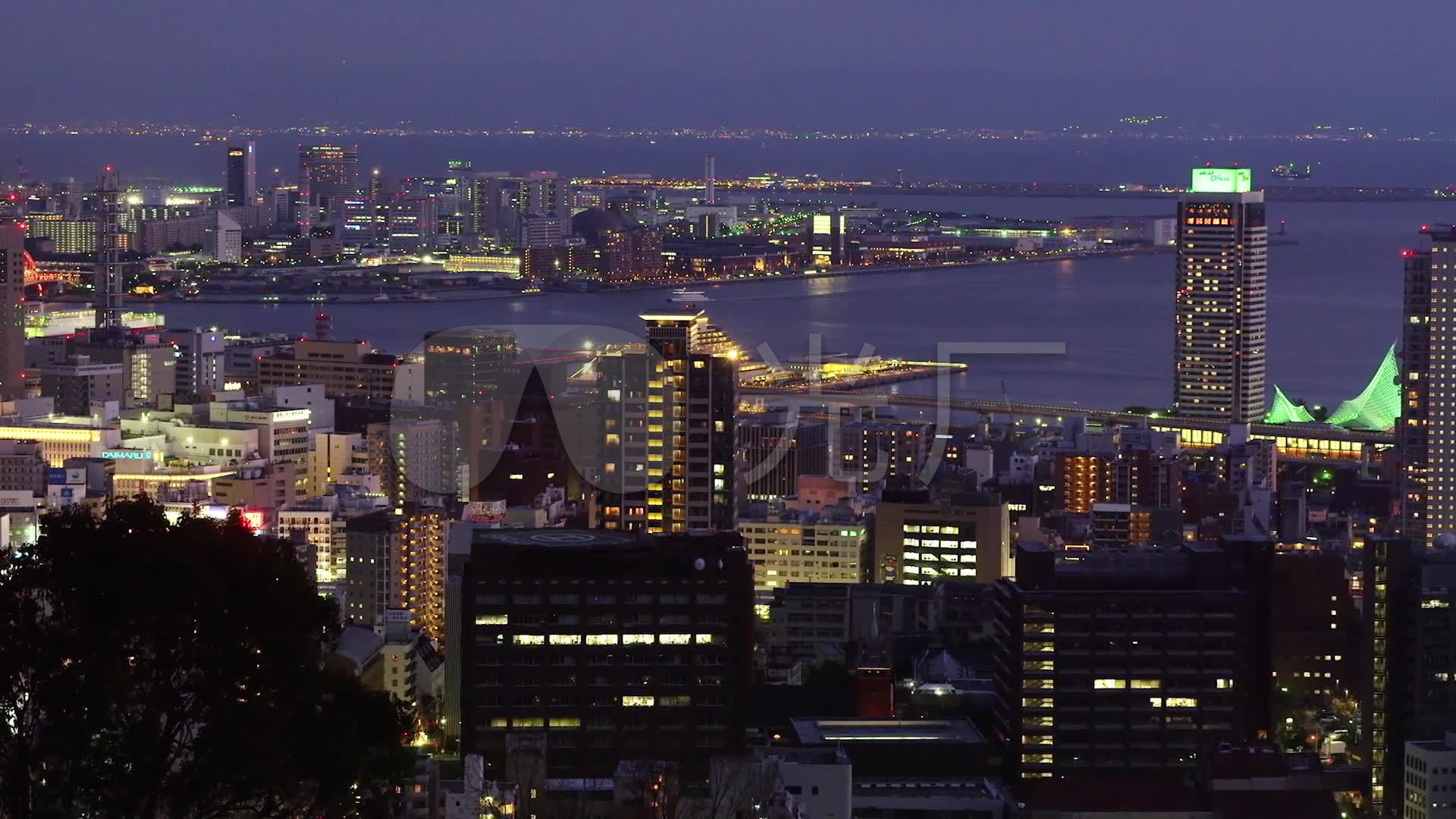 高清实拍城市夜景视频素材