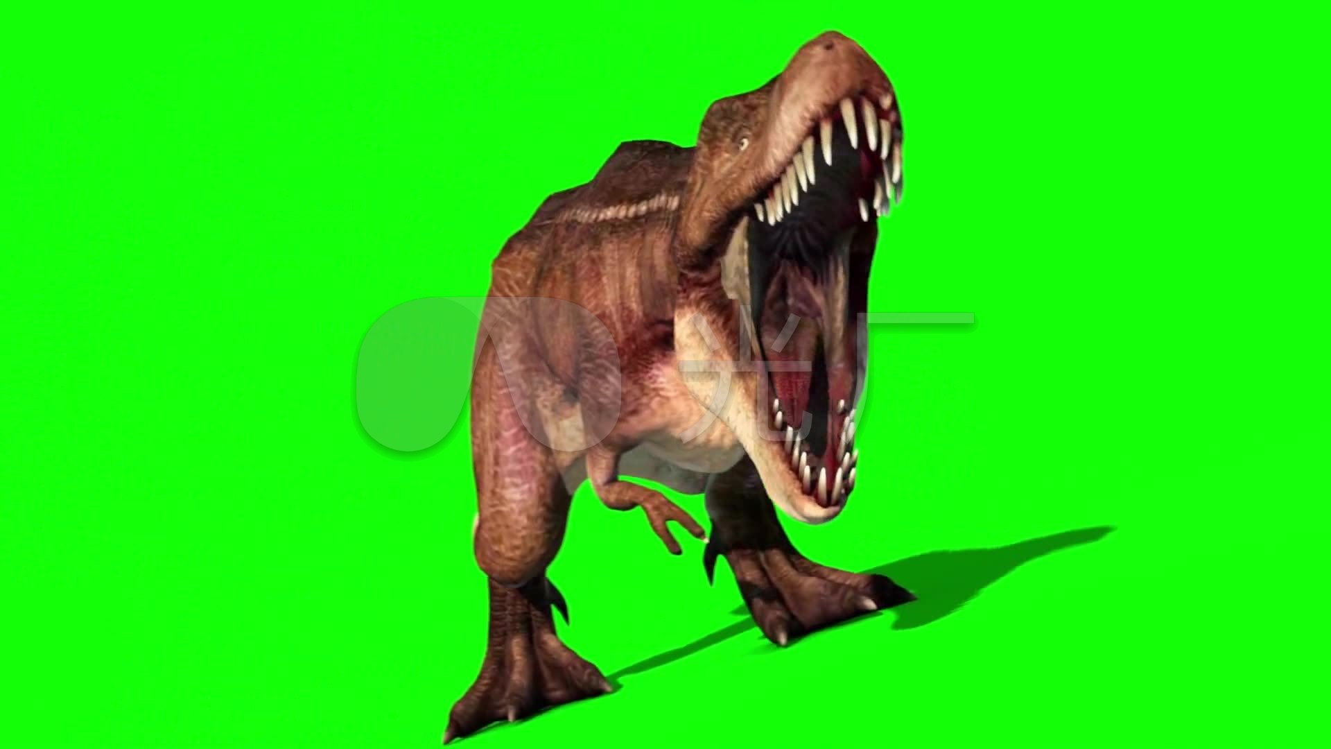 侏罗纪恐龙张嘴吓人