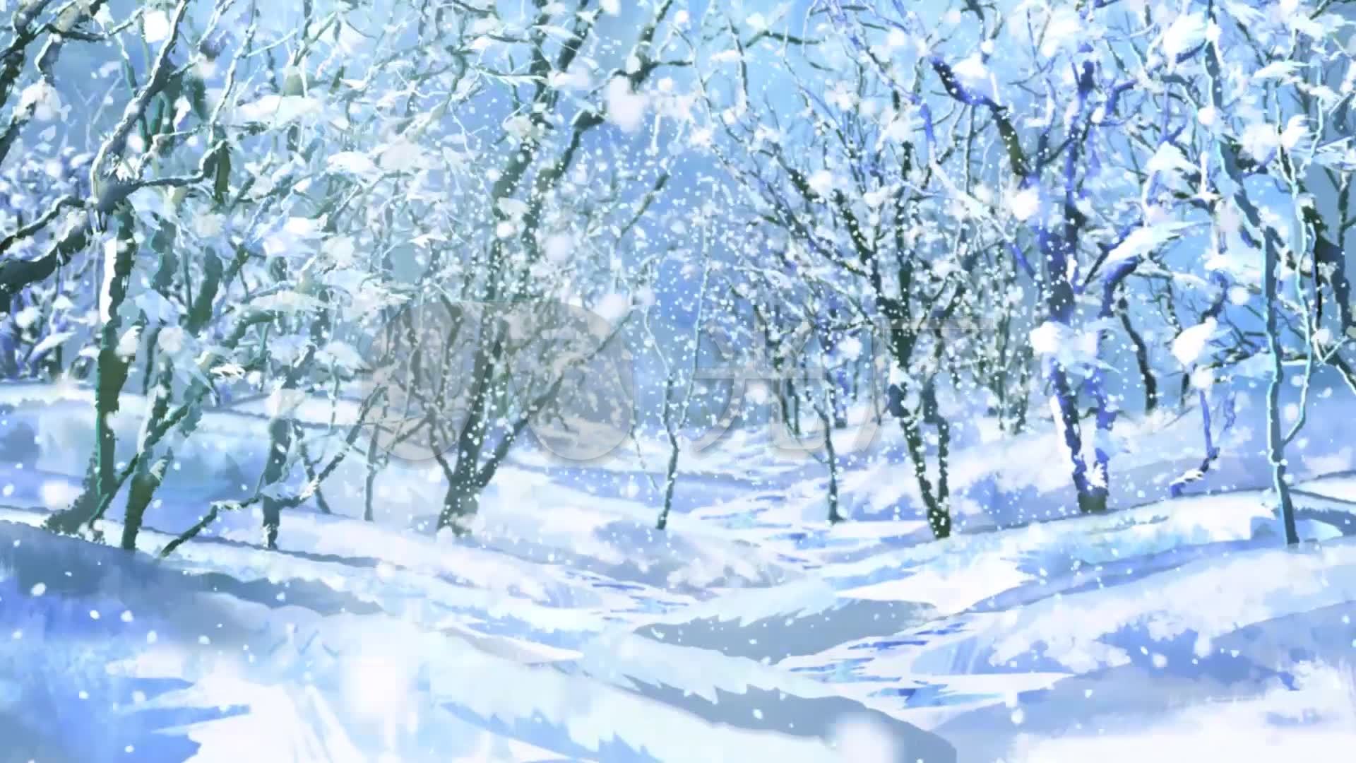 卡通雪景_1920x1080_高清视频素材下载(编号:397224)