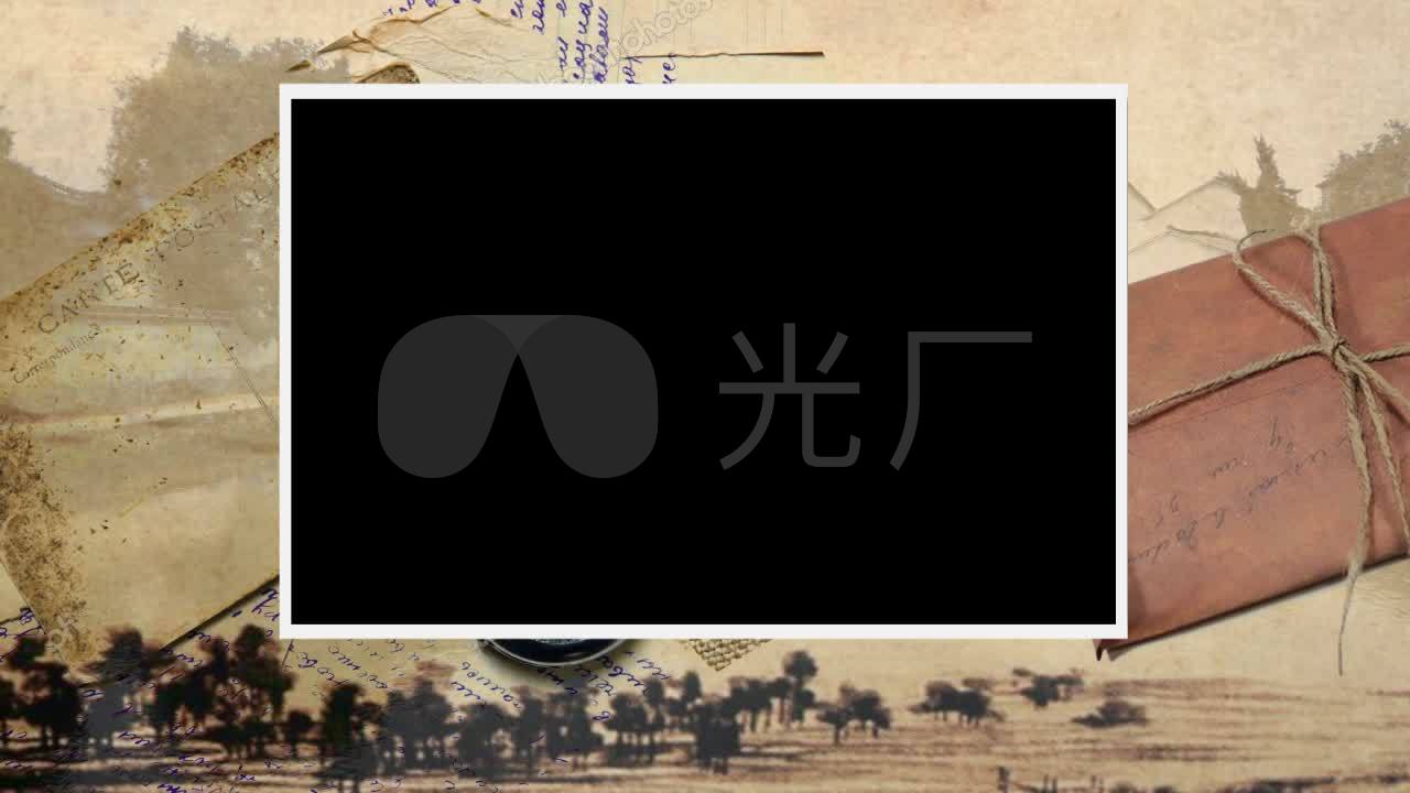 怀旧老照片边框字幕_1280x720_高清视频素材下载(编号