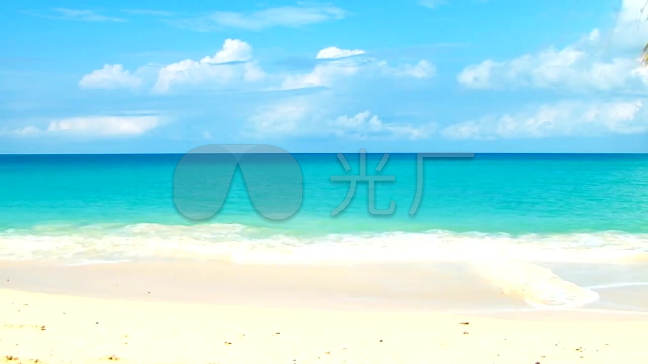 视频素材 舞台背景 场景背景 沙滩,海滩,海浪,大海,波浪,比基尼派对