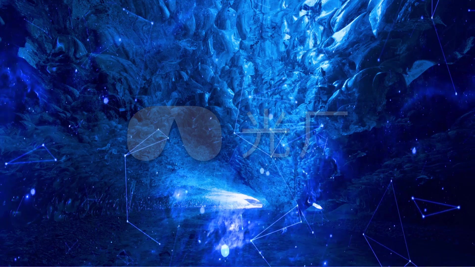 蓝色星空壁纸 1080,蓝色星空壁纸 竖屏 震撼唯美蓝色星空连线led舞台视频素材_1920x1080_(:)